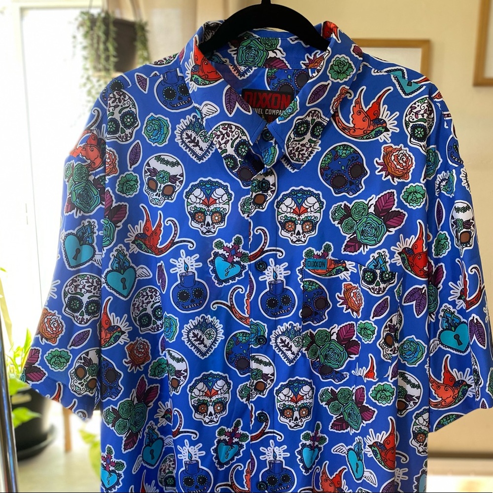 DIXXON Mens Party Shirt Los Muertos